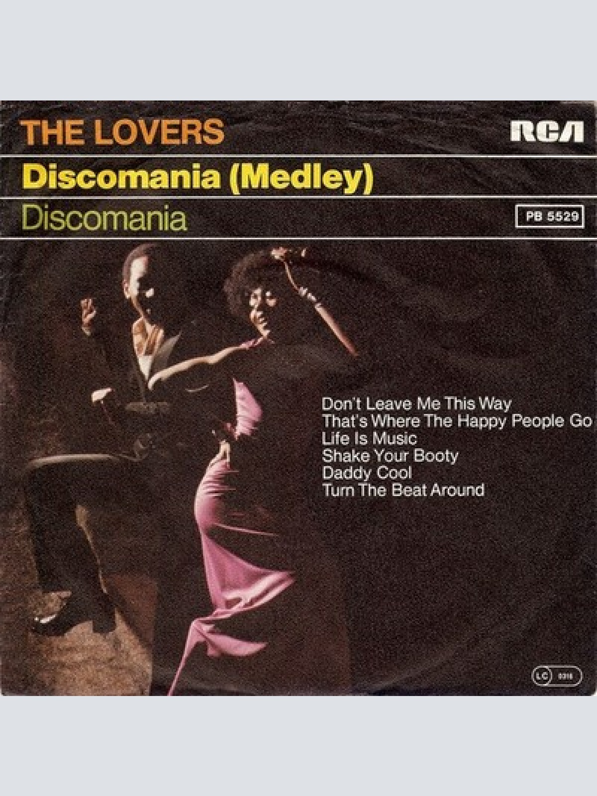 7", Single The Lovers (5) - Discomania (Medley)