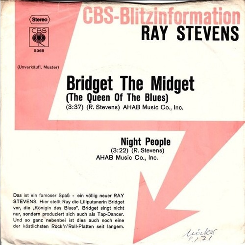 7", Single, Promo Ray Stevens - Bridget The Midget (The Queen Of The Blues)