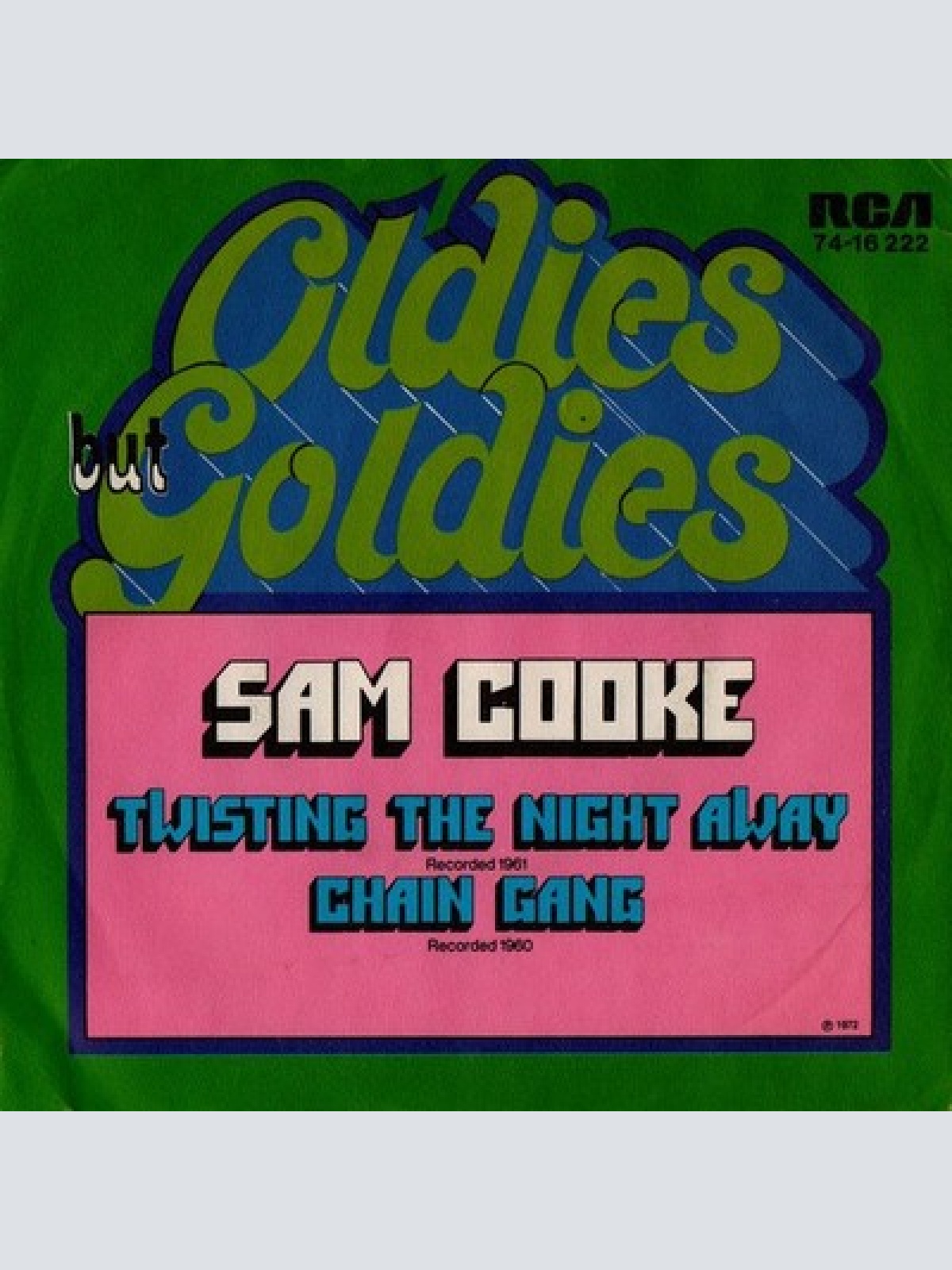 7", Single, Mono Sam Cooke - Twistin' The Night Away / Chain Gang