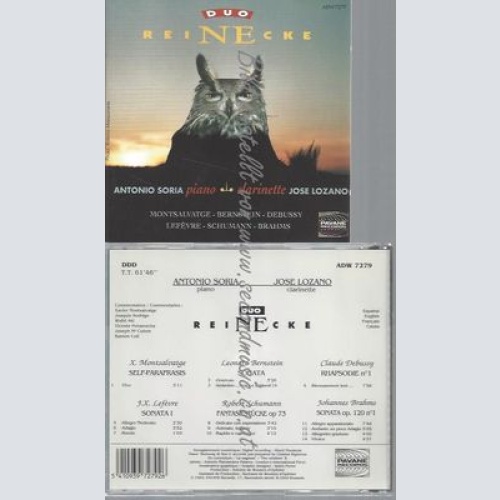 CD--DUO REINECKE -DUO- UND MONTSALVATGE XAVIER--SELF-PARAFRASIS SONATA