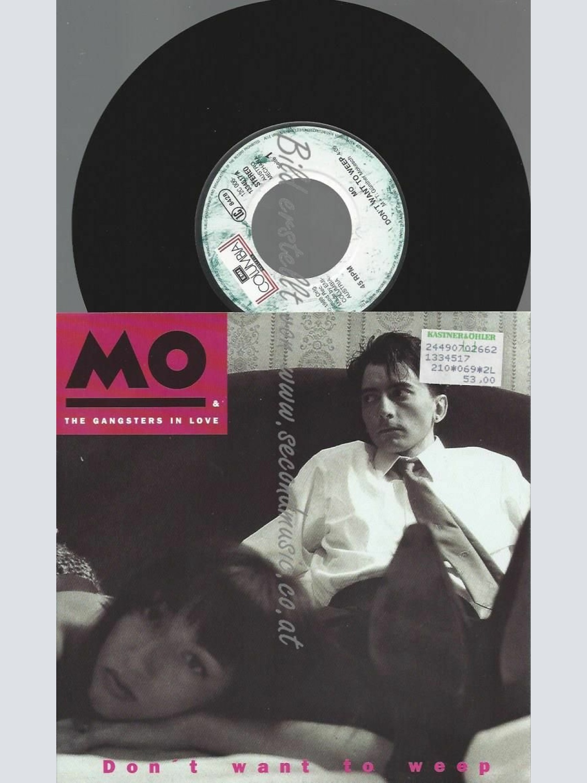 7" MO & THE GANGSTERS IN LOVE DON'T WANT TO WEEP  // NM