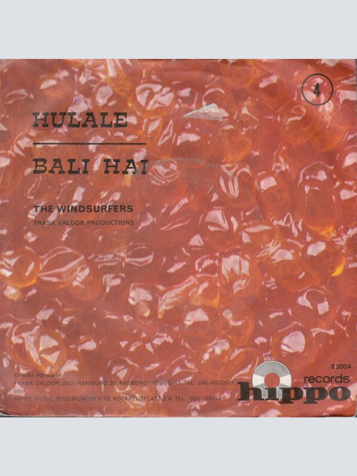 7", Single The Windsurfers - Hulale / Bali Hai