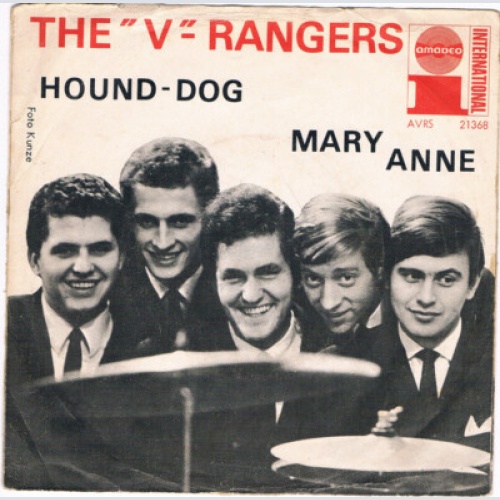 7", Single The "V" Rangers - Hound Dog / Mary Anne