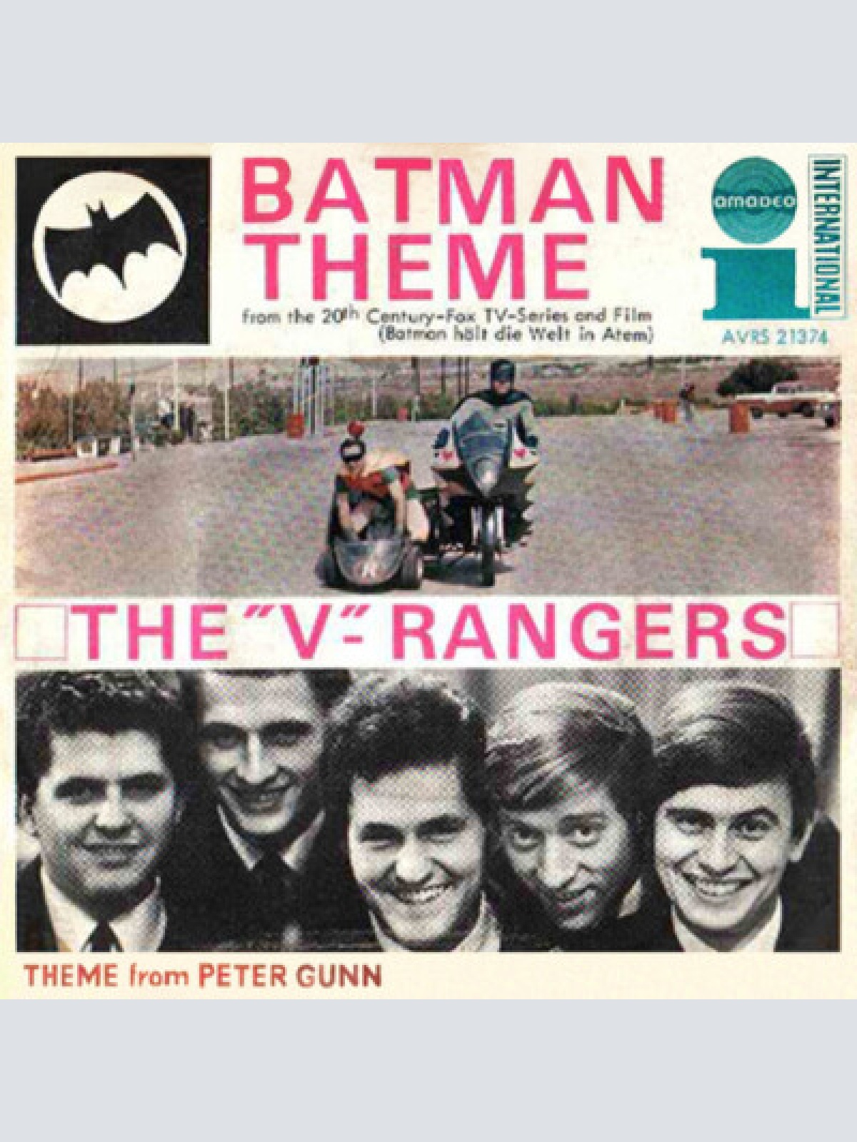 7", Single, Mono The "V" Rangers - Batman Theme