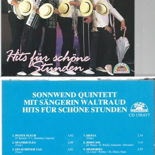 CD--Sonnwend Quintett  --Hits für schöne Stunden