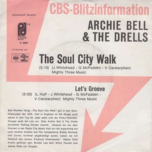 7", Single, Promo Archie Bell & The Drells - The Soul City Walk