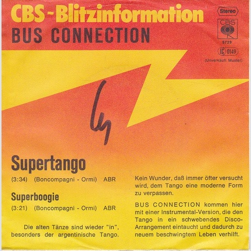 7", Single, Promo Bus Connection - Supertango