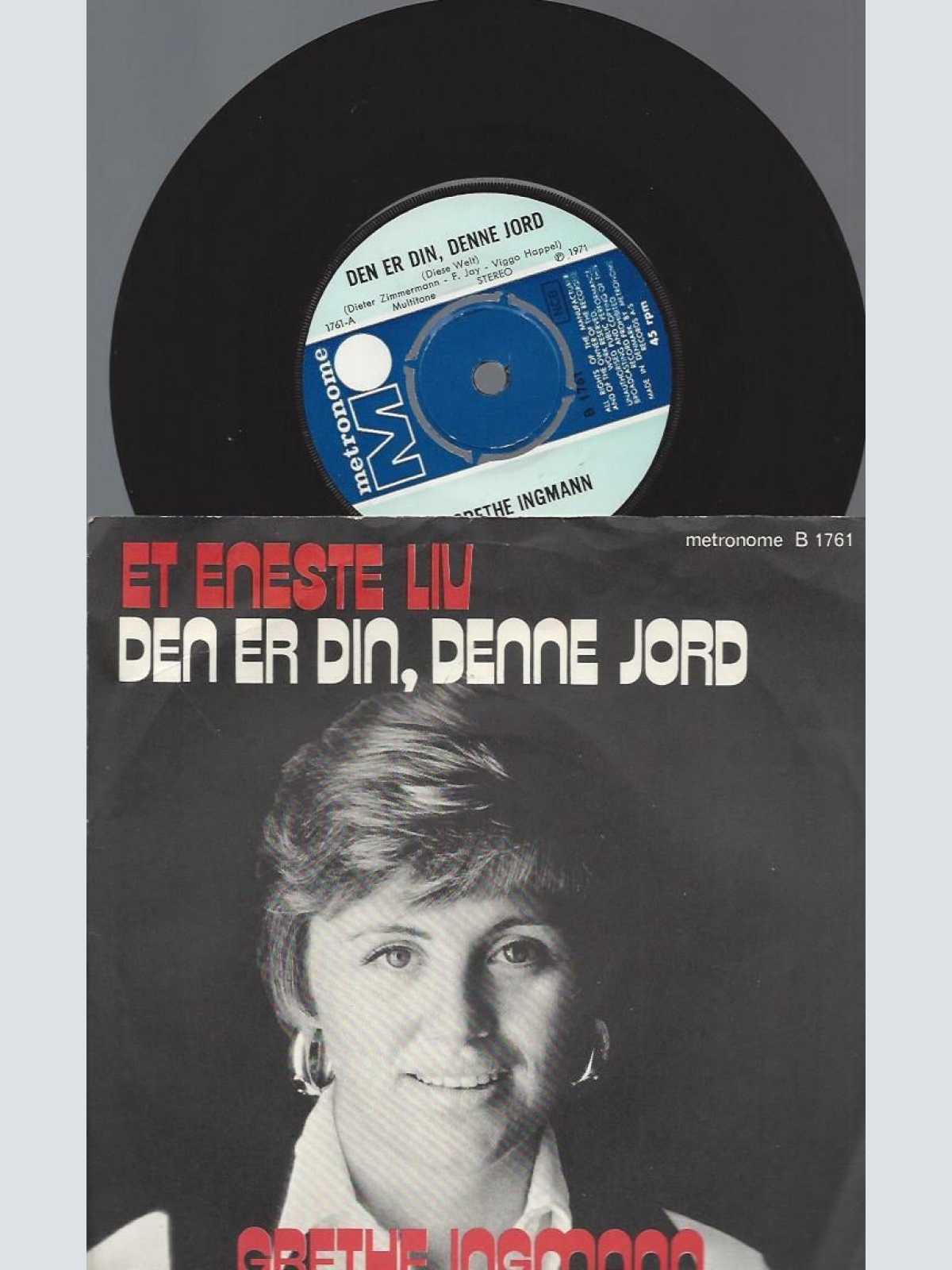7" Grethe Ingmann – Den Er Din, Denne Jord