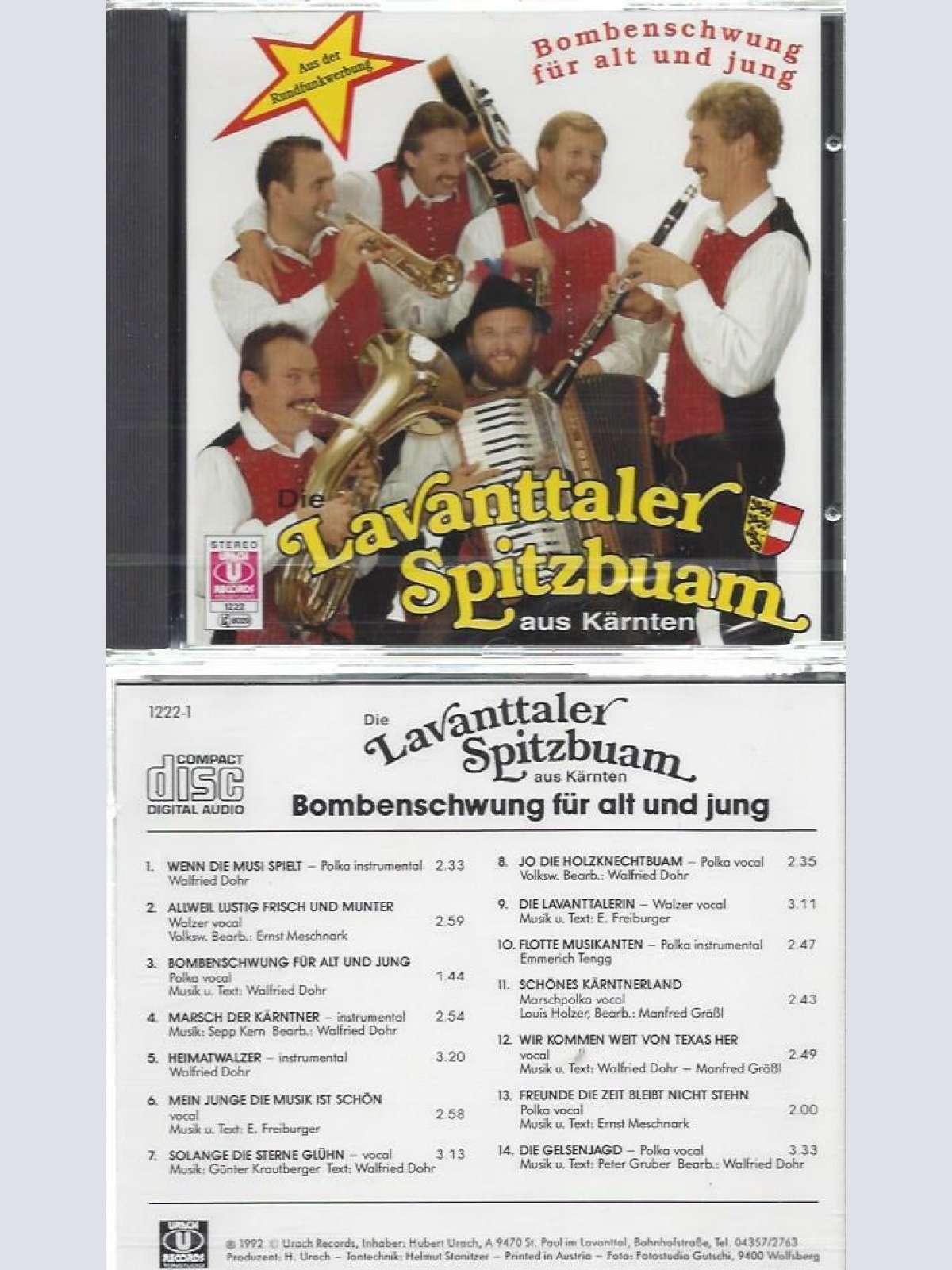 CD--Lavanttaler Spitzbuam aus Kärnten --Bombenschwung für alt und Jung