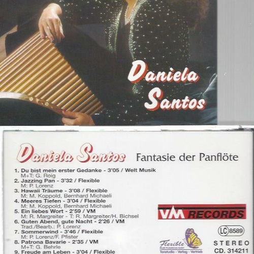 CD--Daniela Santos --  Fantasie der Panflöte