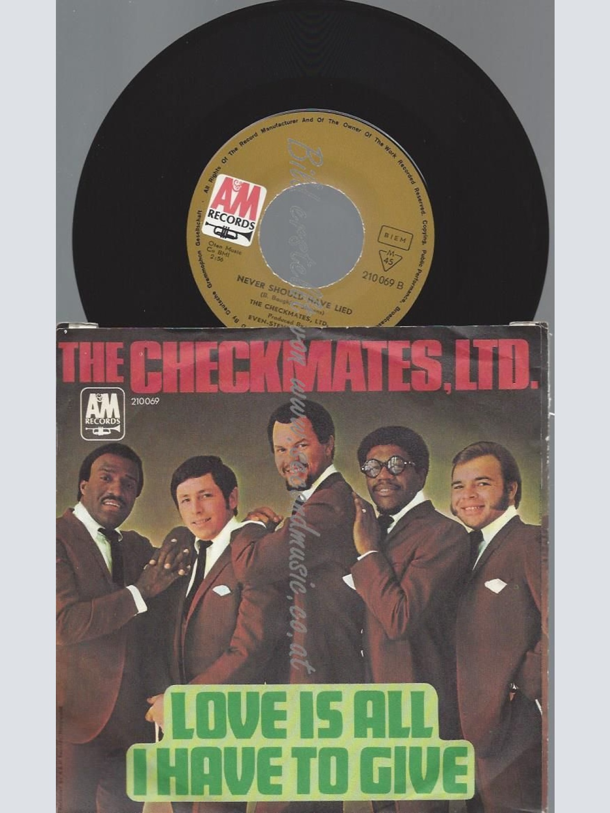 7"   The Checkmates Ltd.  Love Is All I Have To Give