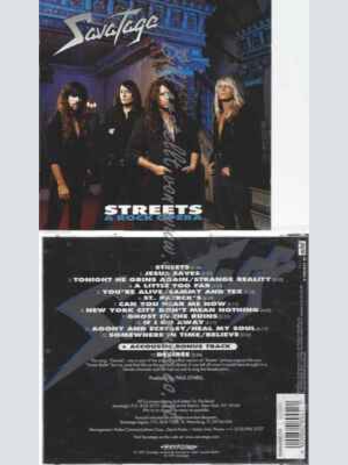 CD--SAVATAGE | --STREETS-A ROCK OPERA