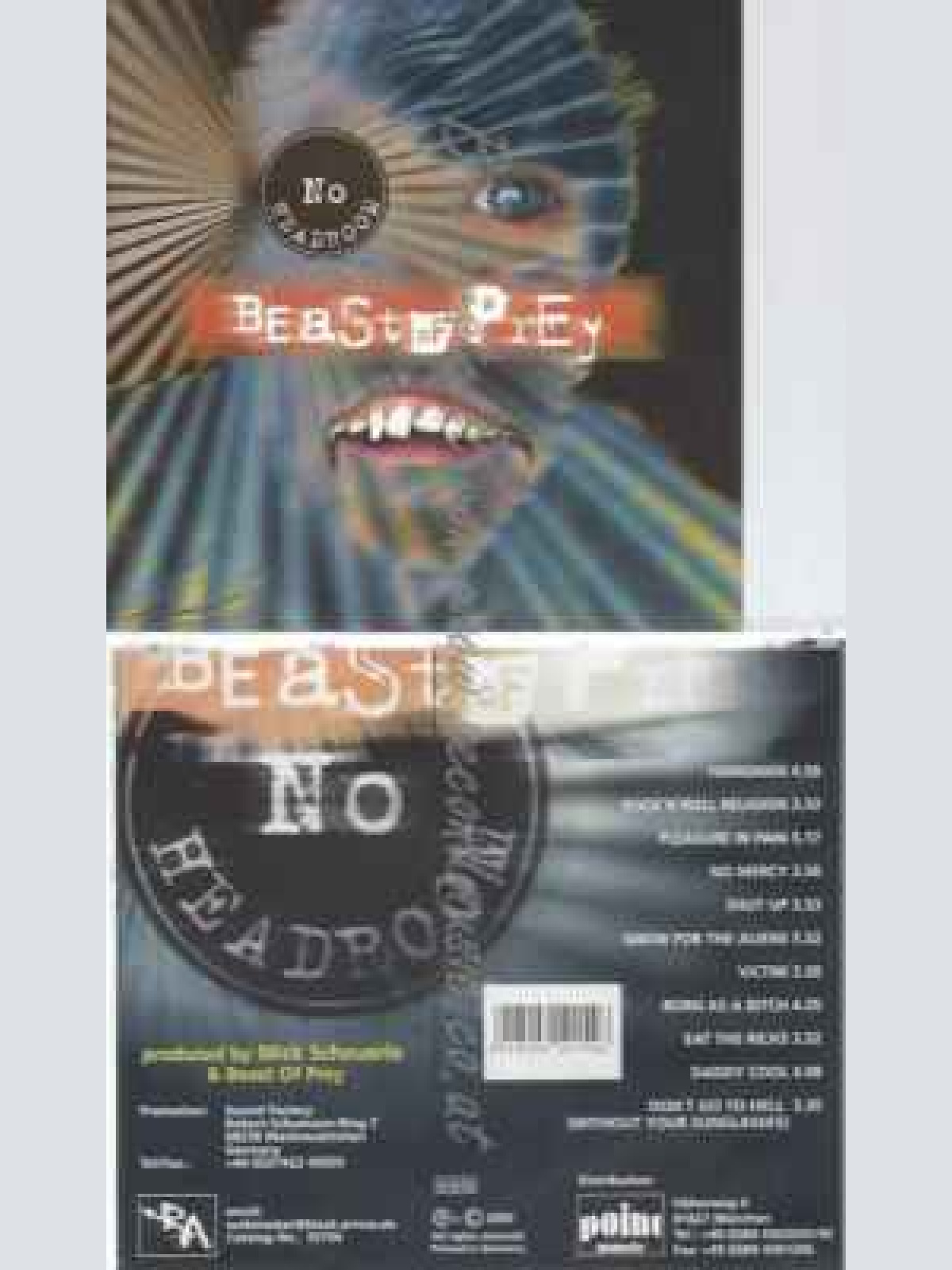 CD--BEAST OF PREY--NO HEADROOM