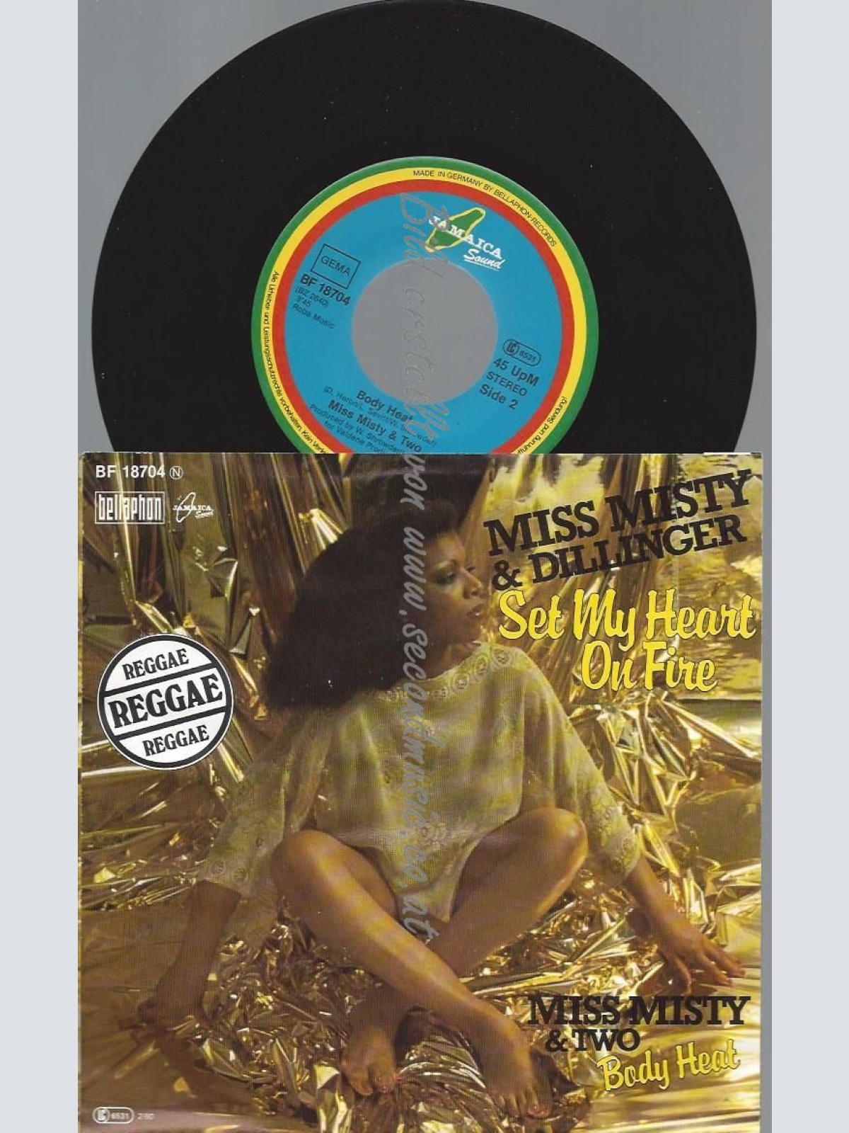 7"   Miss Misty & Dillinger  Set My Heart On Fire