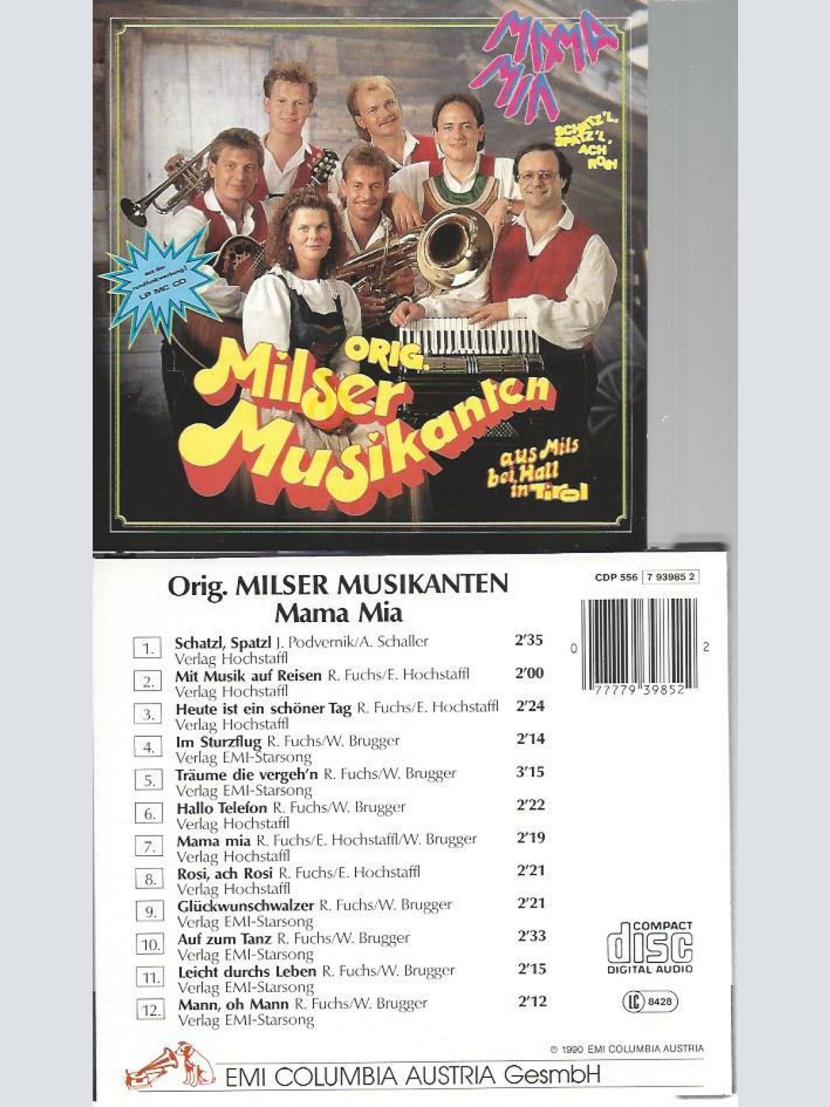 CD--Orig. Milser Musikanten -- Mamma Mia