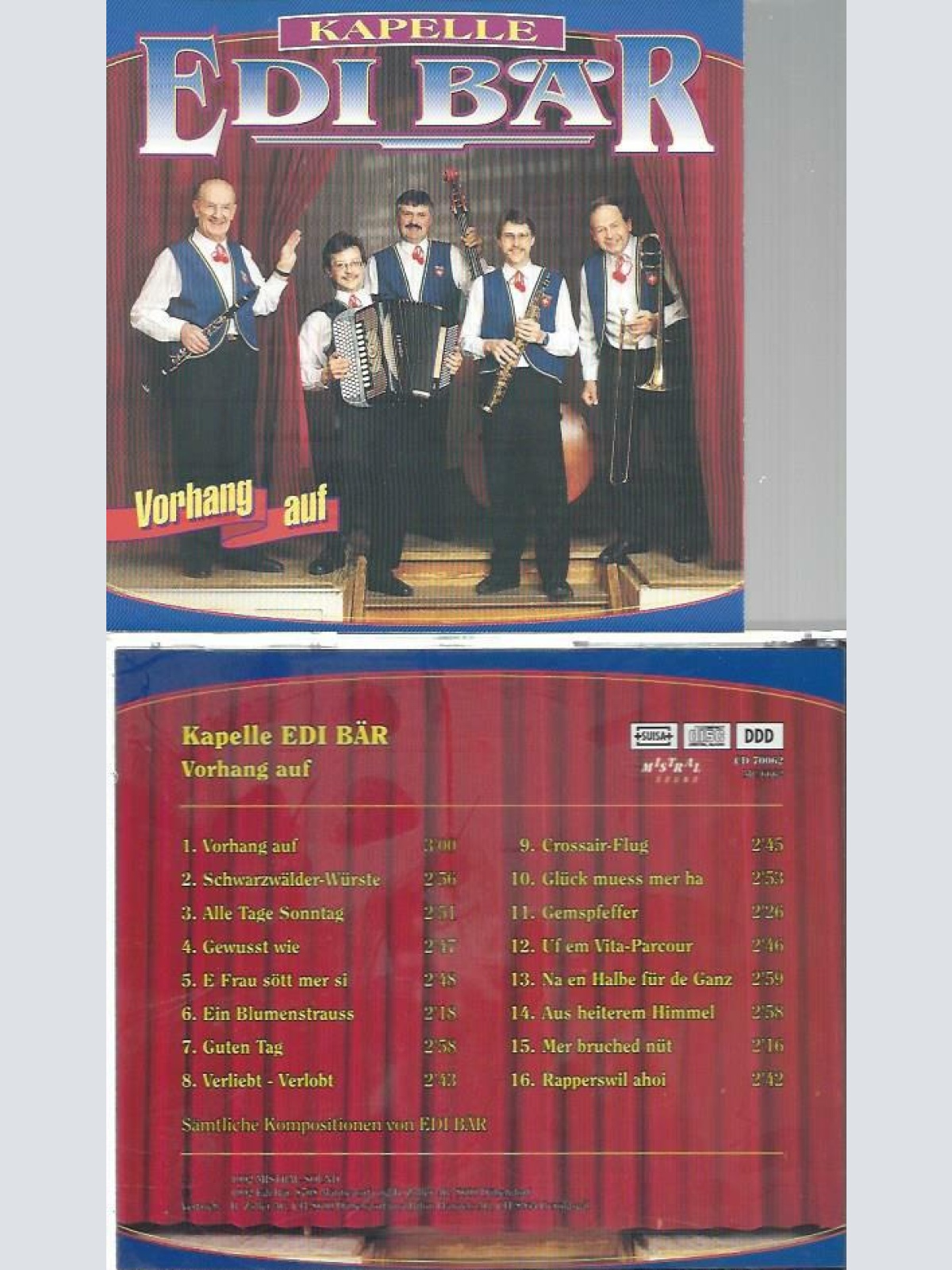 CD--Kapelle Edi Bär -- Vorhang auf