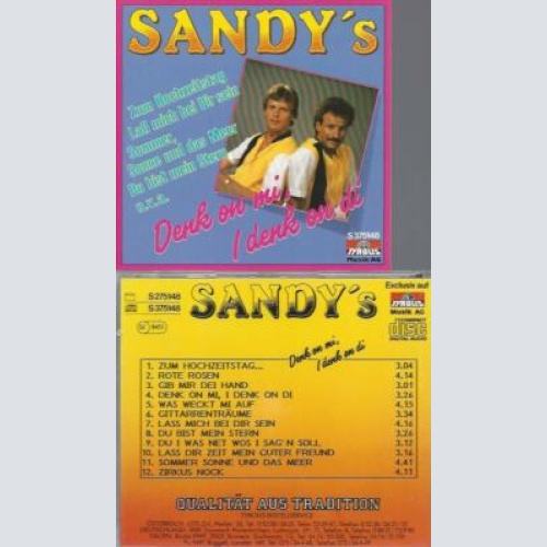 CD -Sandy's – Dank On Mi, I Denk On Di