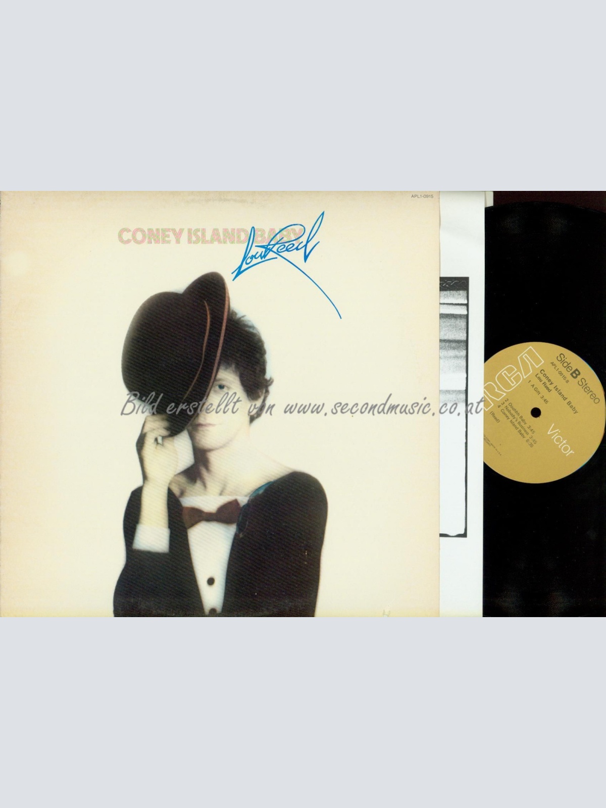 LP- Lou Reed – Coney Island Baby // OIS // APL1-0915 US // CUTOUT COVER