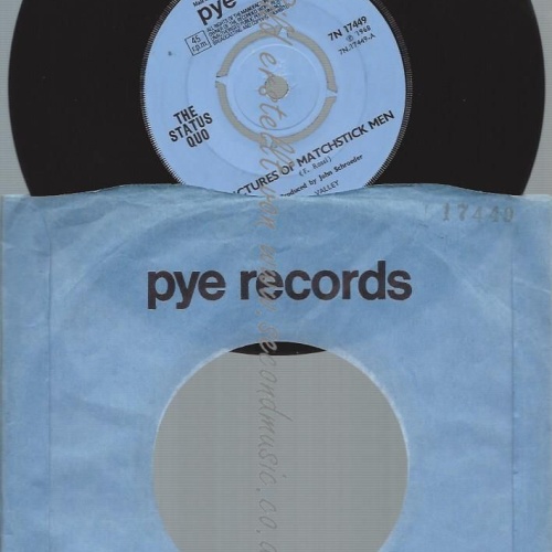7" The Status Quo Pictures Of Matchstick Men // UK