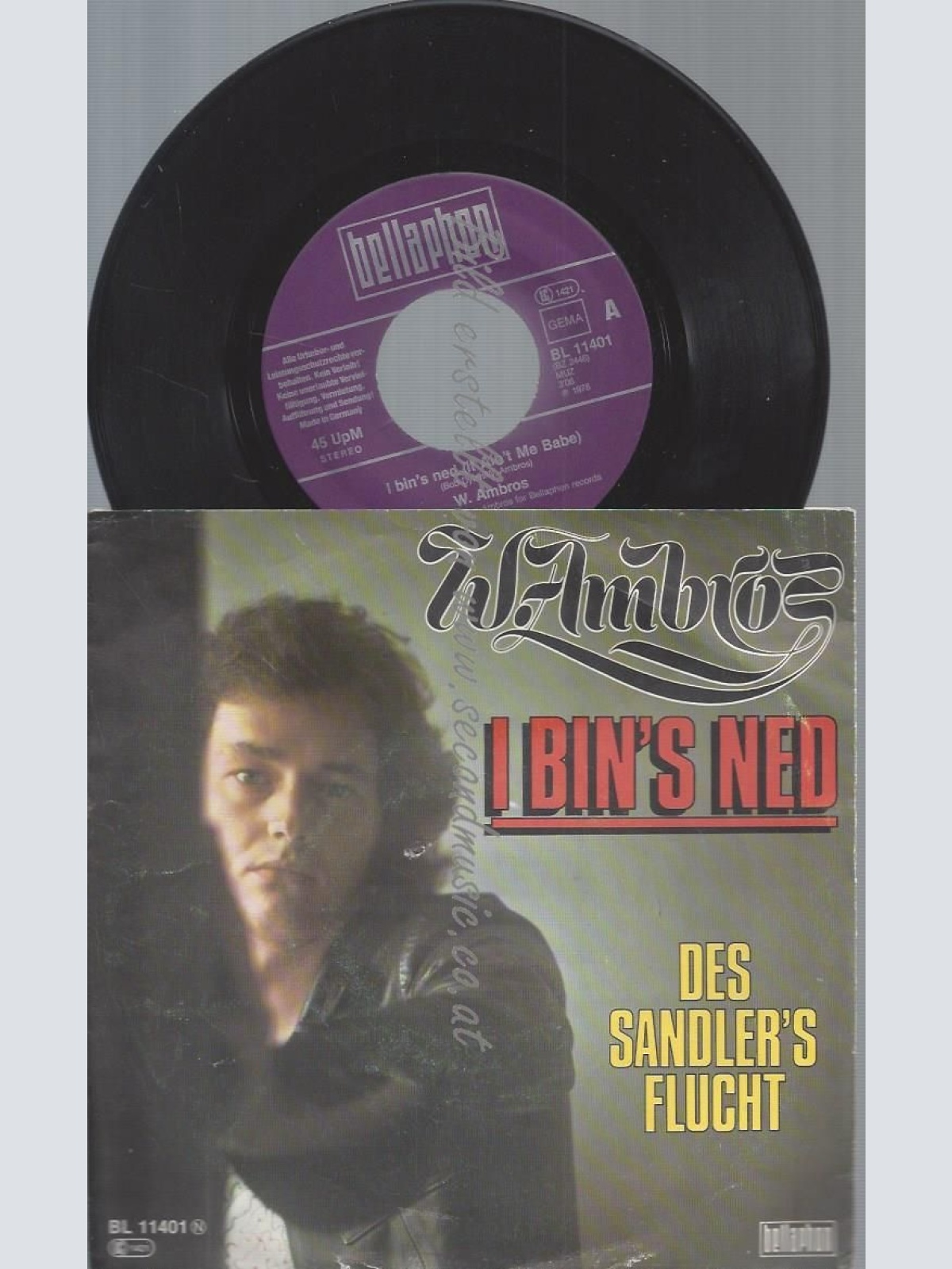 7" WOLFGANG AMBROS I BIN'S NED