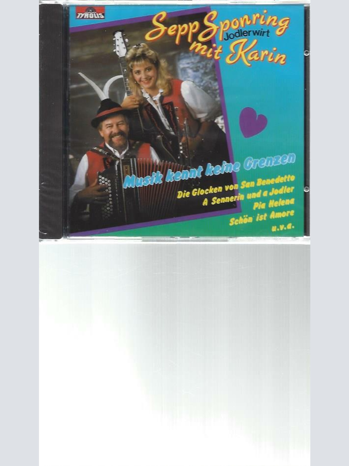 CD--Sepp Sponring mit Karin --Musik kennt keine Grenzen