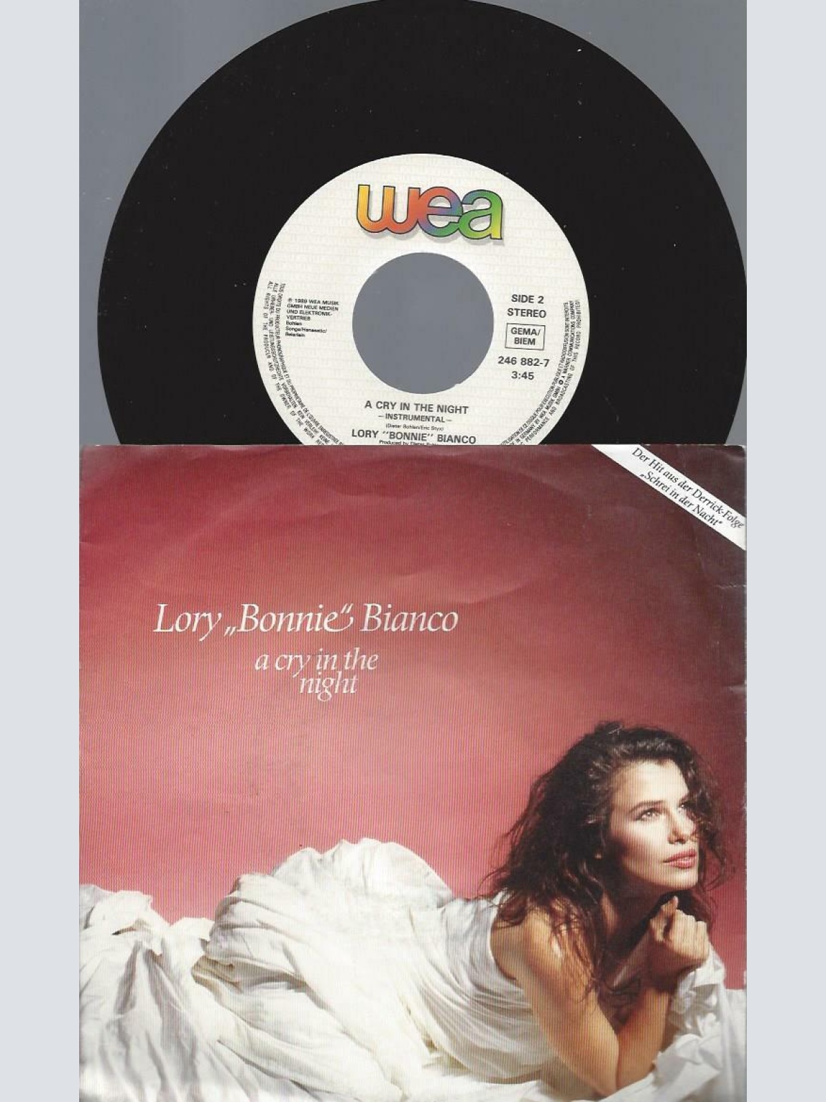 7"   Lory "Bonnie" Bianco  A Cry In The Night