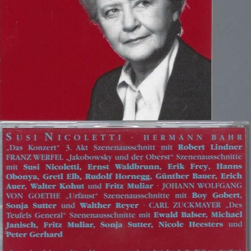 CD--SUSI NICOLETTI IN RASCHEN JAHREN GEHTS WOHL AN SO  // HERMANN BAHR