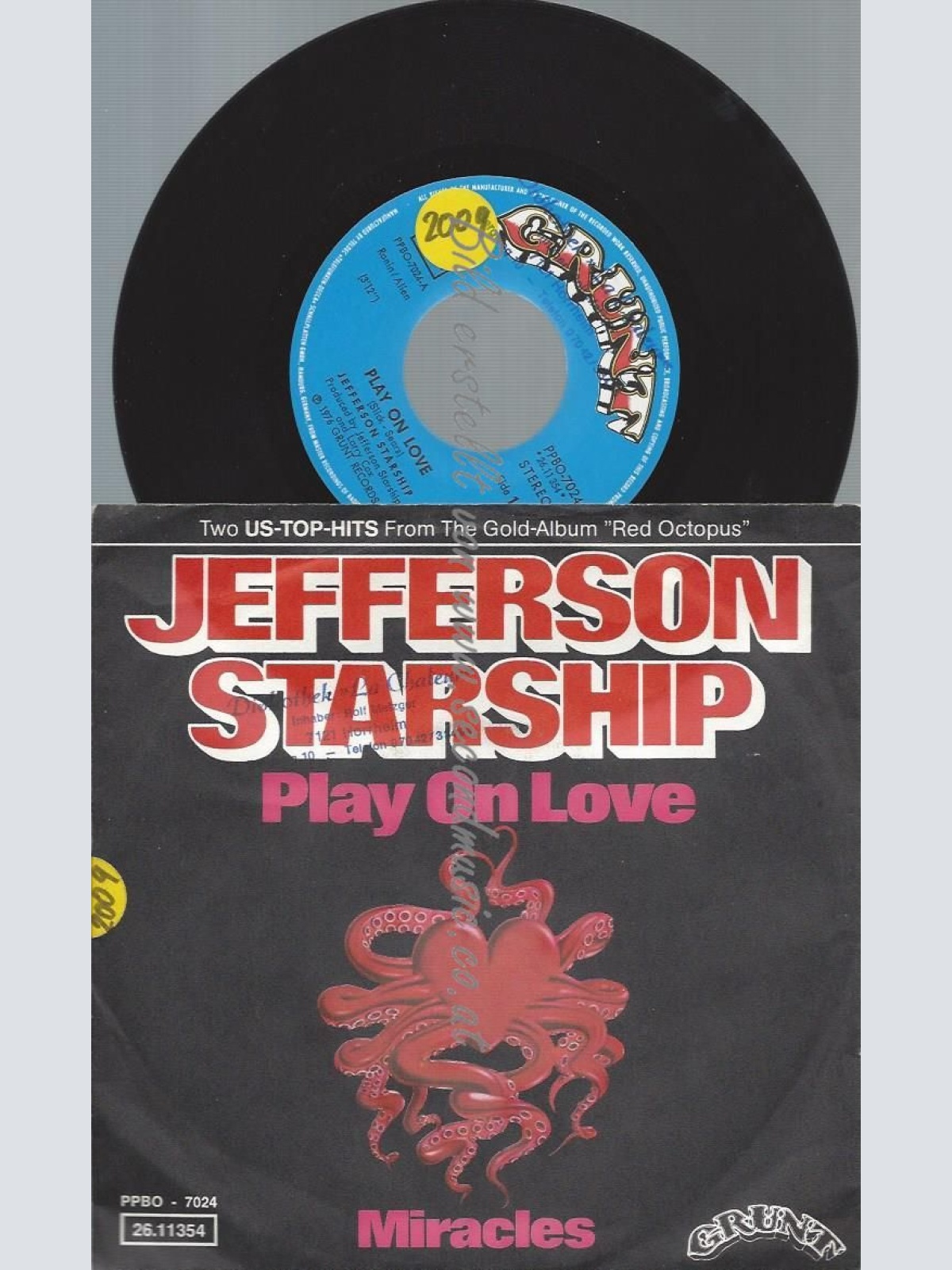 7"   Jefferson Starship – Play On Love