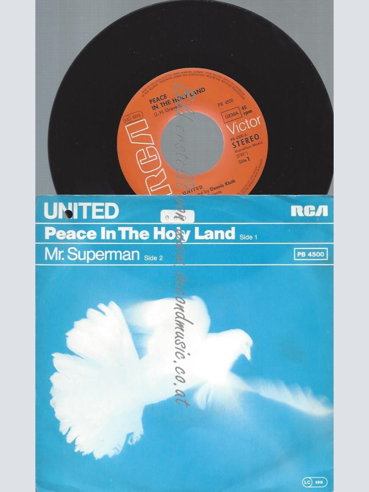 7"  United    Peace In The Holy Land