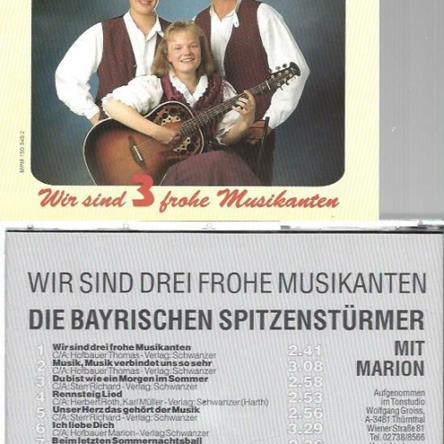 CD--Die Bayrischen Spitzen Stürmer--Wir sind 3 frohe Musikanten