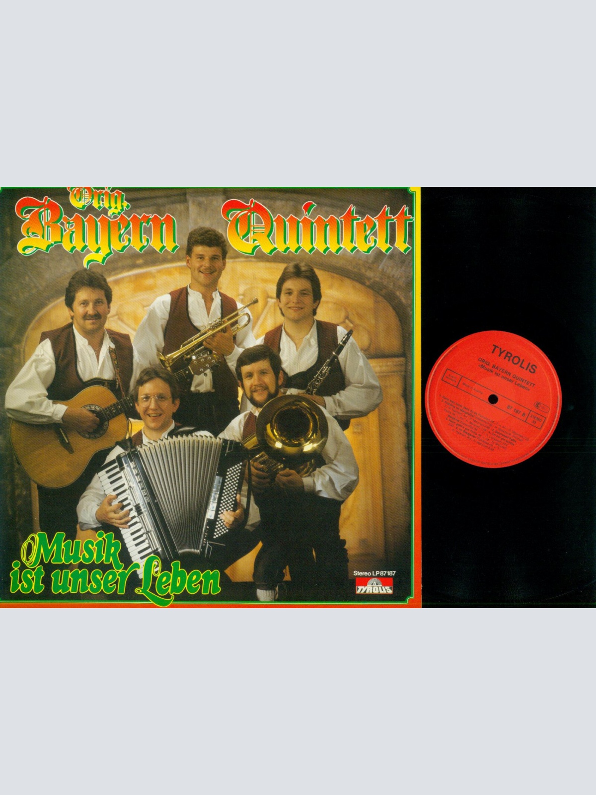 LP--Orig. Bayern Quintett -- Musik ist unser Leben   // NM