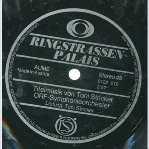 Flexi, 7", S/Sided Toni Stricker - ORF-Symphonieorchester* - Ringstrassenpalais