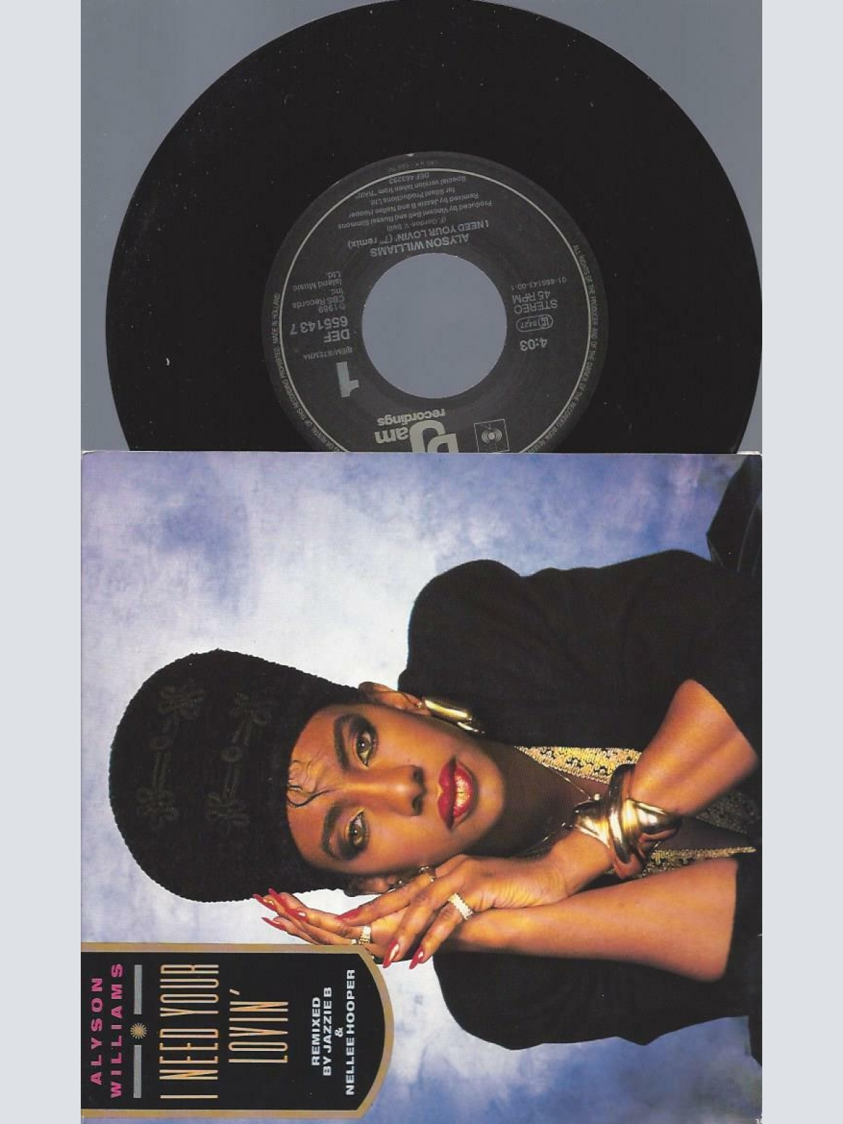 7"    Alyson Williams  I Need Your Lovin'