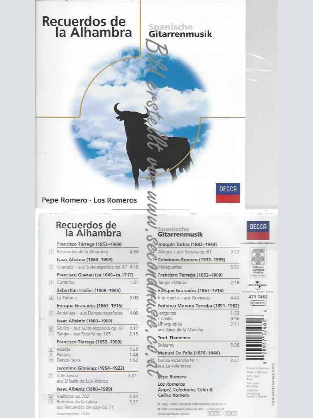 CD--Romero,Pepe, Los Romeros, et al. | --Spanische Gitarrenmusik (Eloquence)