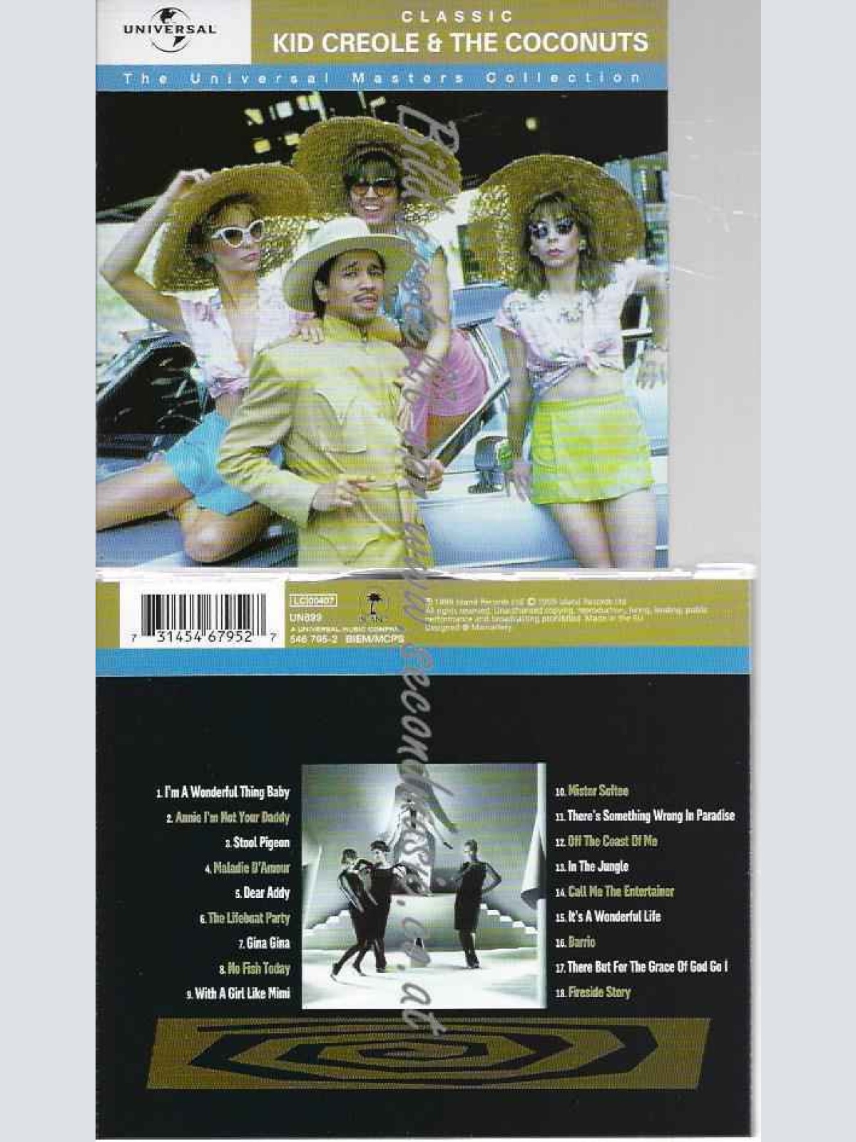 CD--Kid Creole & The Coconuts | --Universal Masters Collection