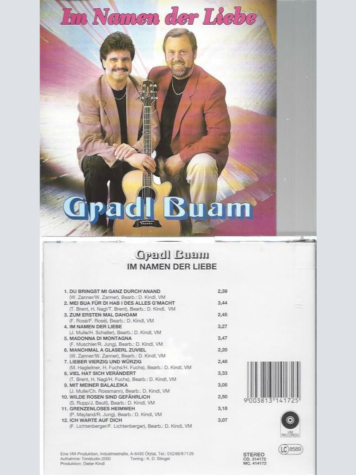 CD--Gradl Buam --Im schatten der Liebe