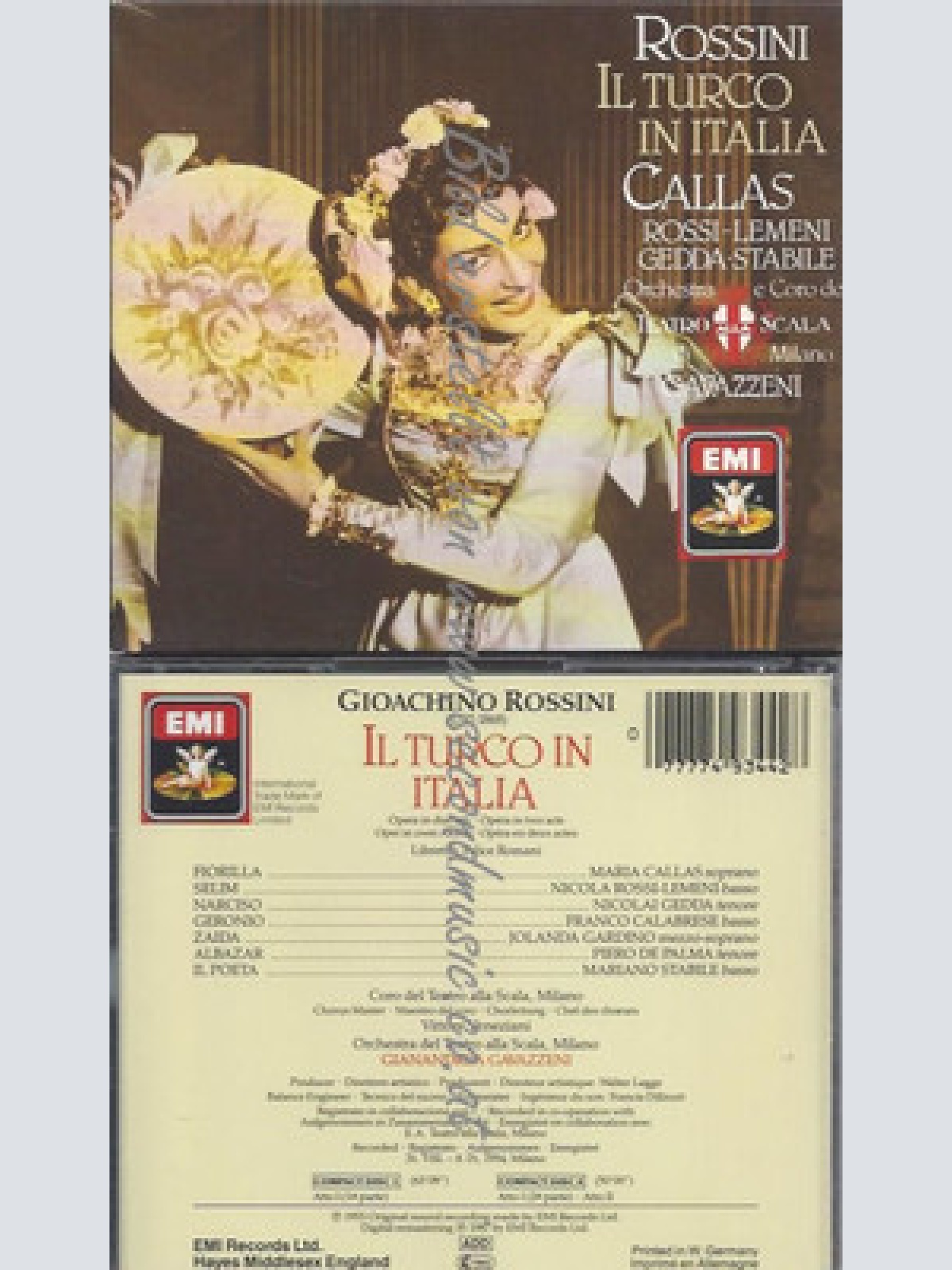 CD-Il Turco in Italia (Ga)1987 | Doppel-CD - Callas und Gavazzeni