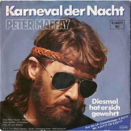 7", Single Peter Maffay - Karneval Der Nacht