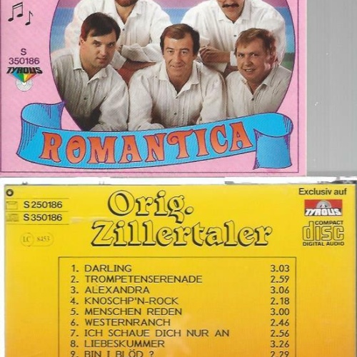 CD--Orig Zillertaler --Romantica