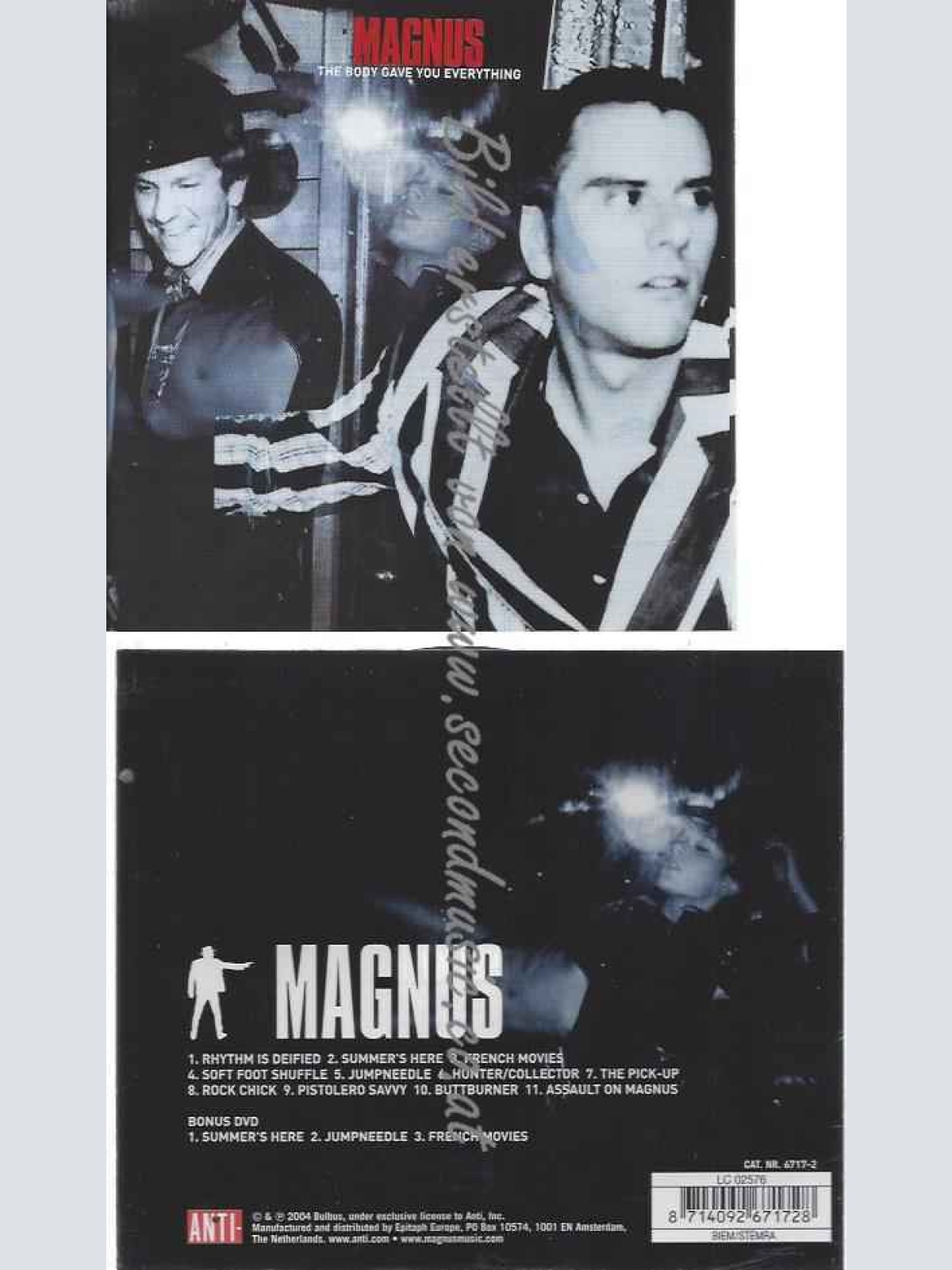 CD--Magnus | --The Body Gave You Everything