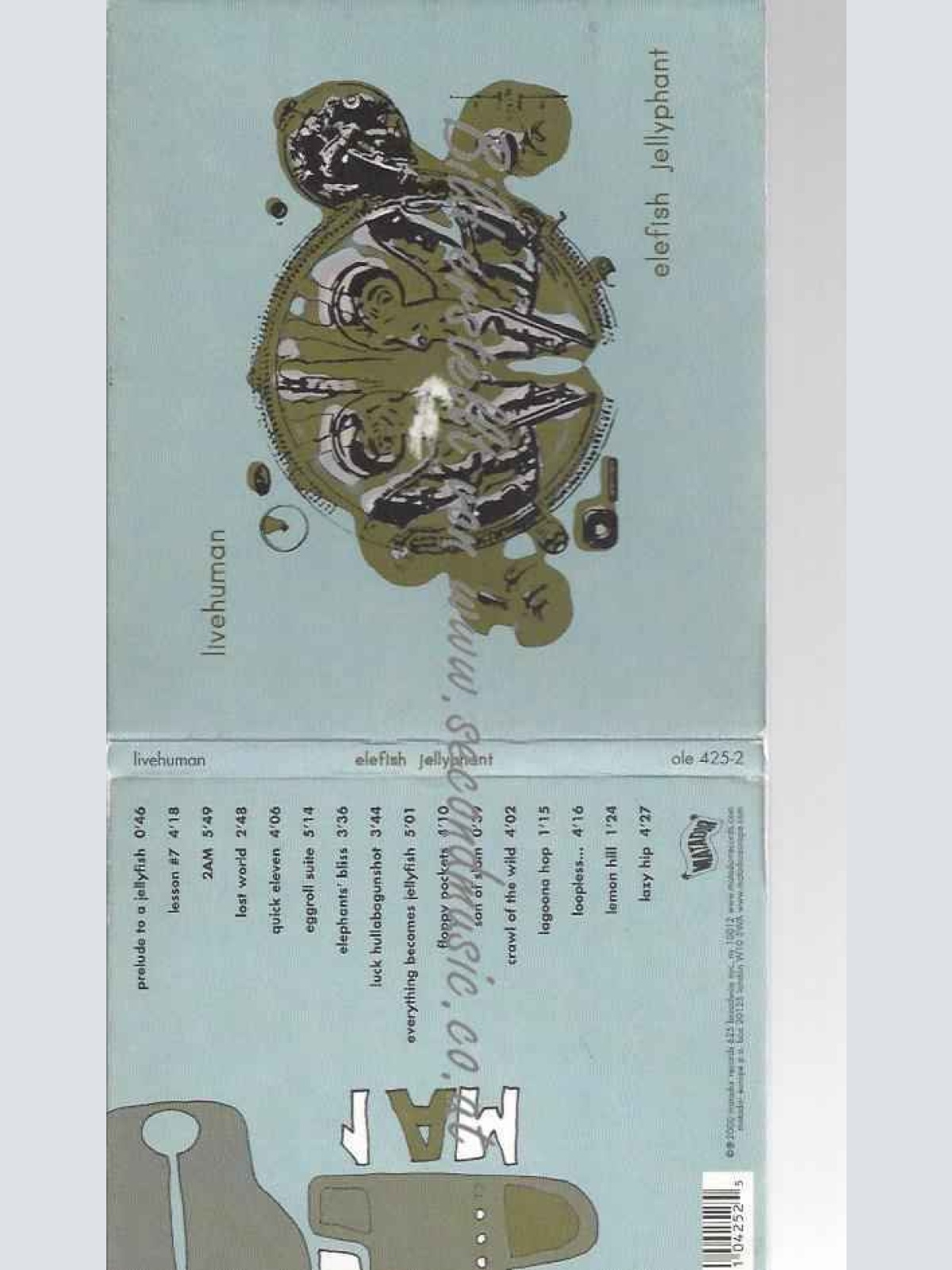 CD--Live Human | --Elefish Jellyphant