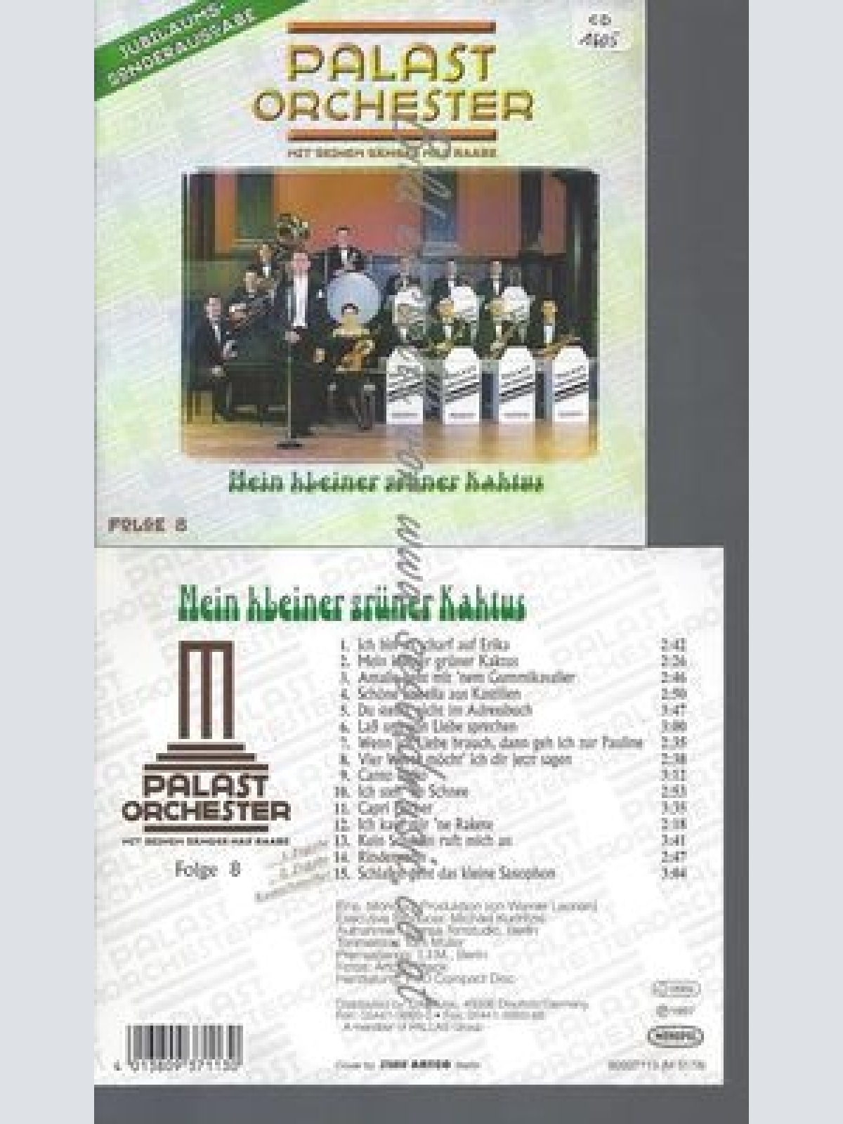 CD--PALAST ORCHESTER--MEIN KLEINER GRÜNER KAKTUS VOL. 8