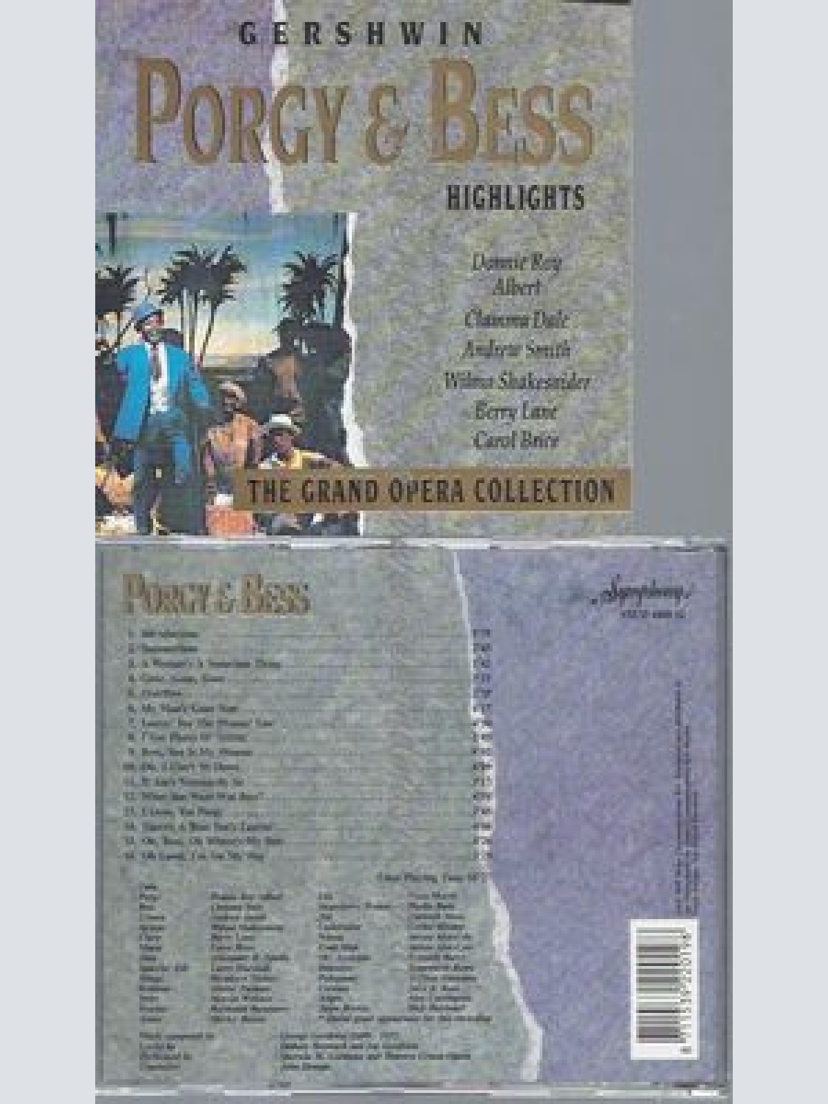 CD--ROY ALBERT DONNIE UND DALE CLAMMA--GERSHWIN: PORGY & BESS HIGHLIGHTS | UK IM