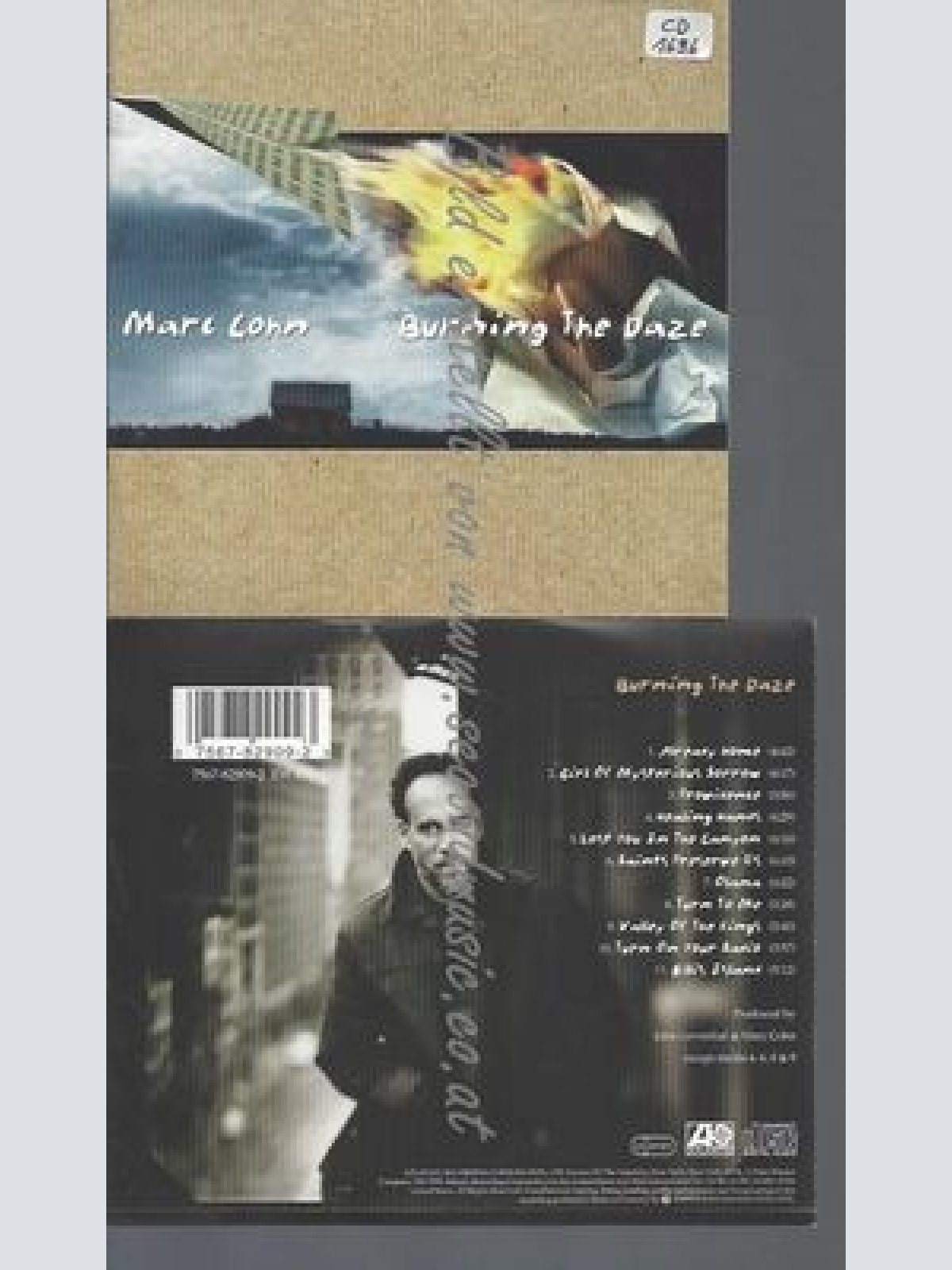 CD--MARC COHN--BURNING THE DAZE