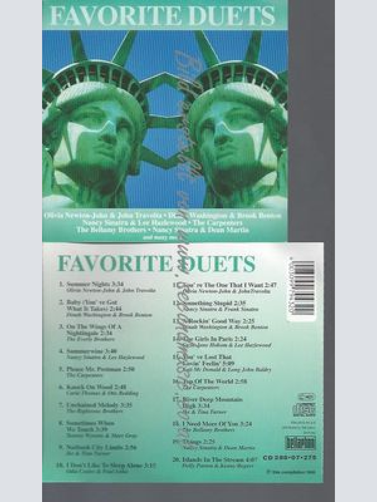 CD--VARIOUS--FAVORITE DUETS