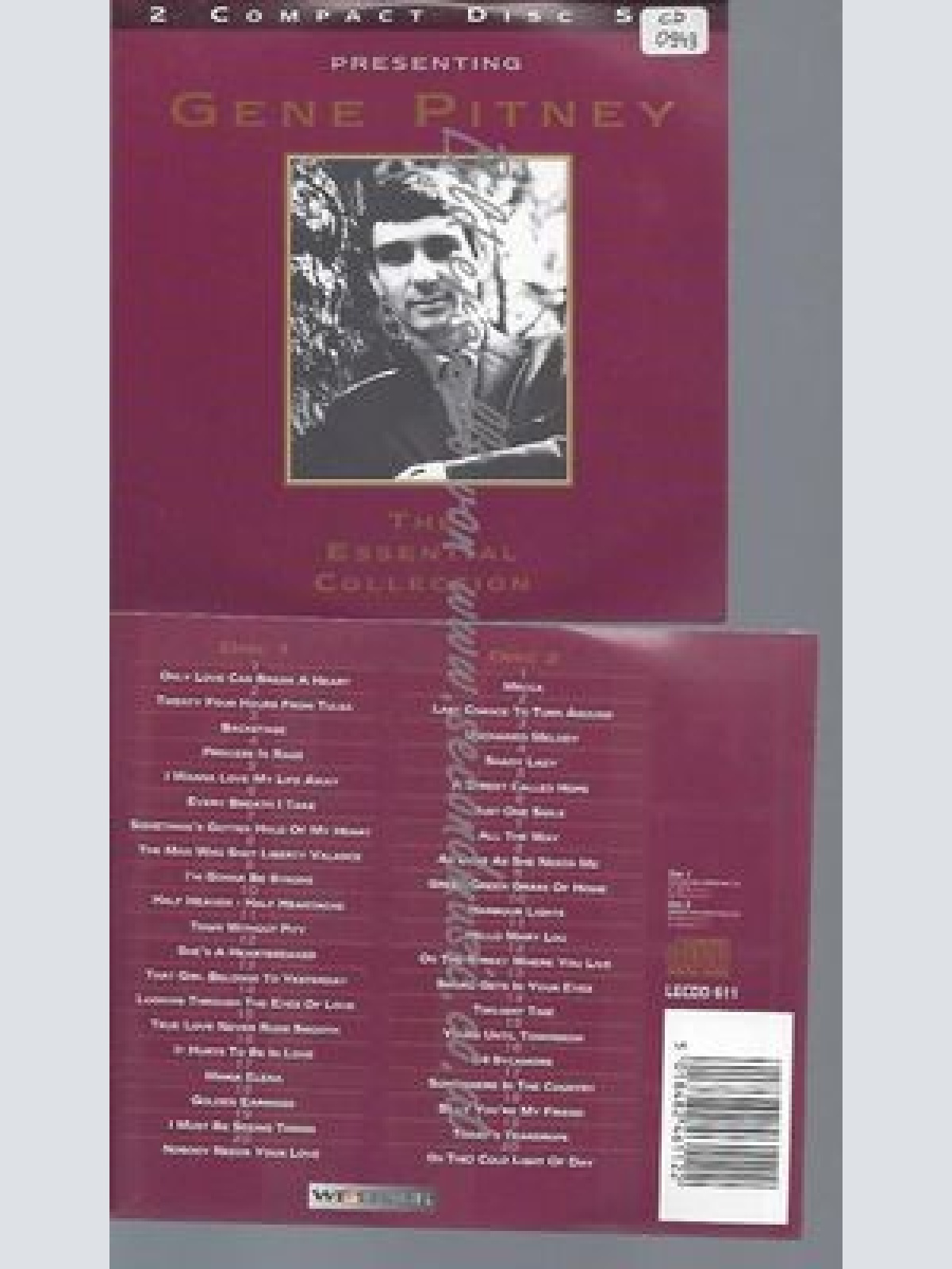 CD--GENE PITNEY--THE ESSENTIAL COLLECTION 2CD