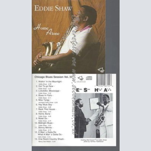 CD--EDDIE SHAW--HOME ALONE