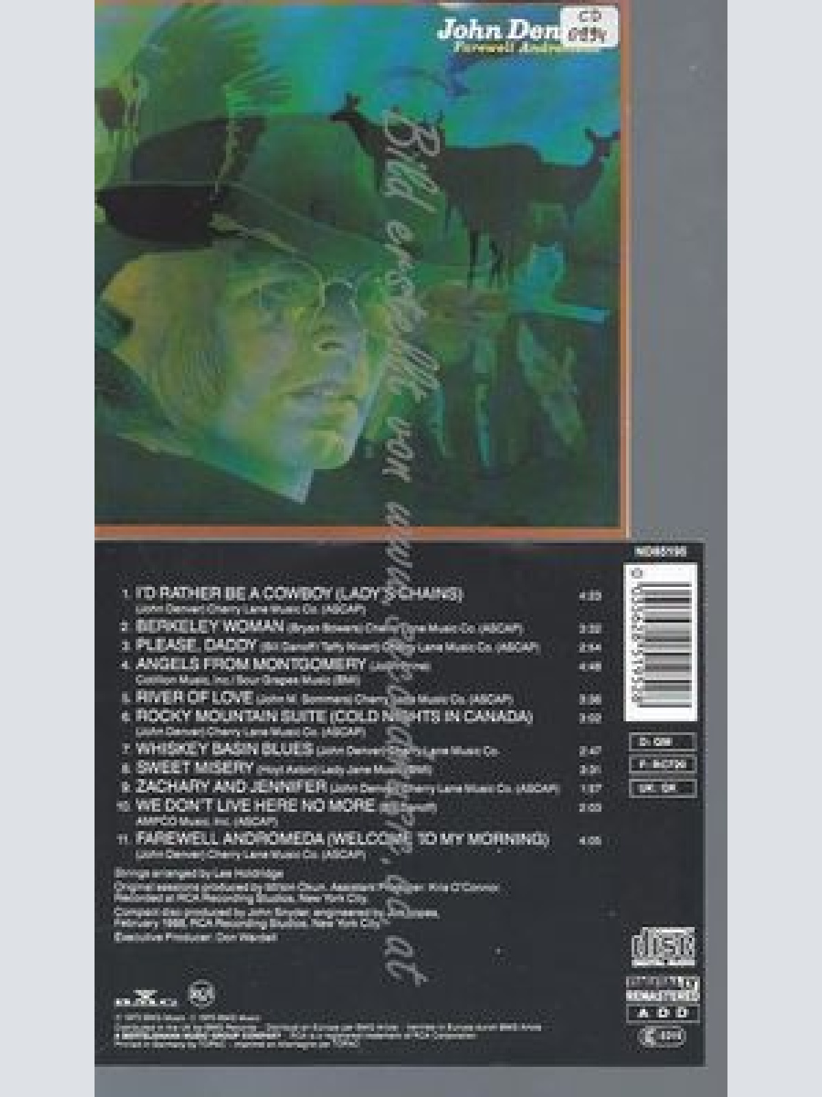 CD--JOHN DENVER--FAREWELL ANDROMEDA