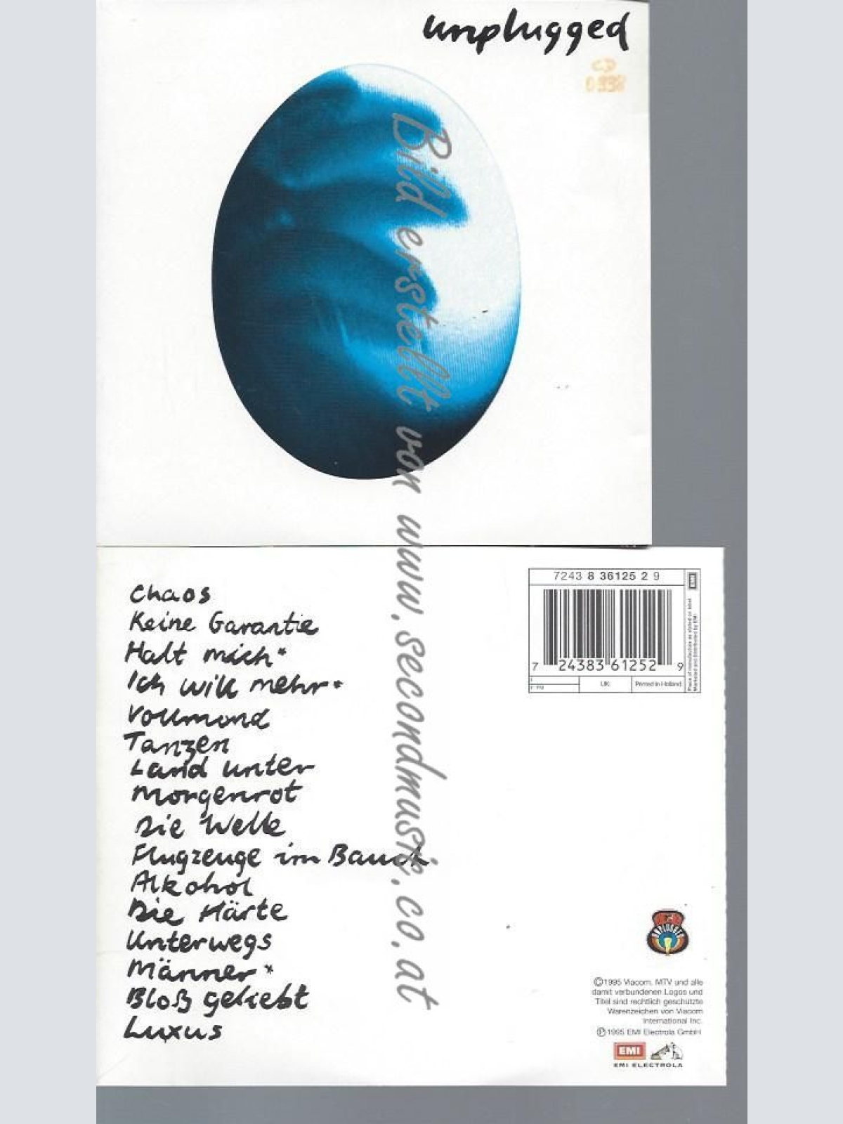 CD--HERBERT GRÖNEMEYER--UNPLUGGED