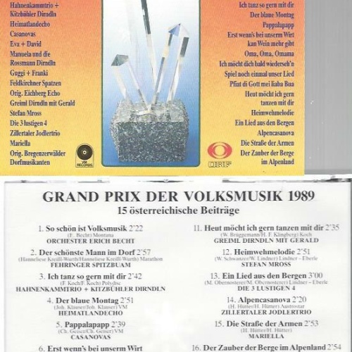CD--Grand Prix der Volksmusik 1989